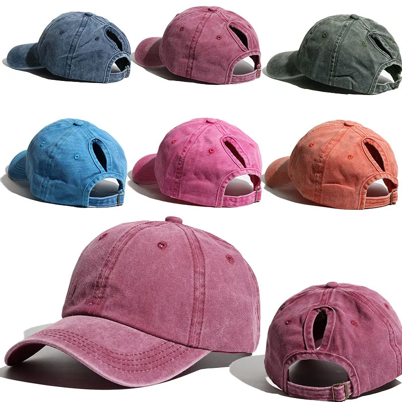 Cappellino Baseball Coda Cavallo Cappellino Baseball Con Foro Per Coda Di Cavallo - Unisex Regolabile, Anti-Sole, Multi Colori Cappellino Anti-sole - Foto 8