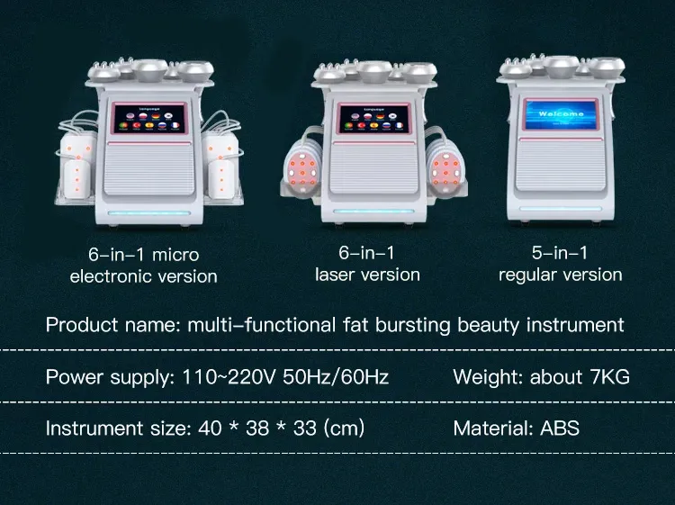 Ultrasonic Slimming Machine - Premium Fat Cavitation Equipment for Skin ...