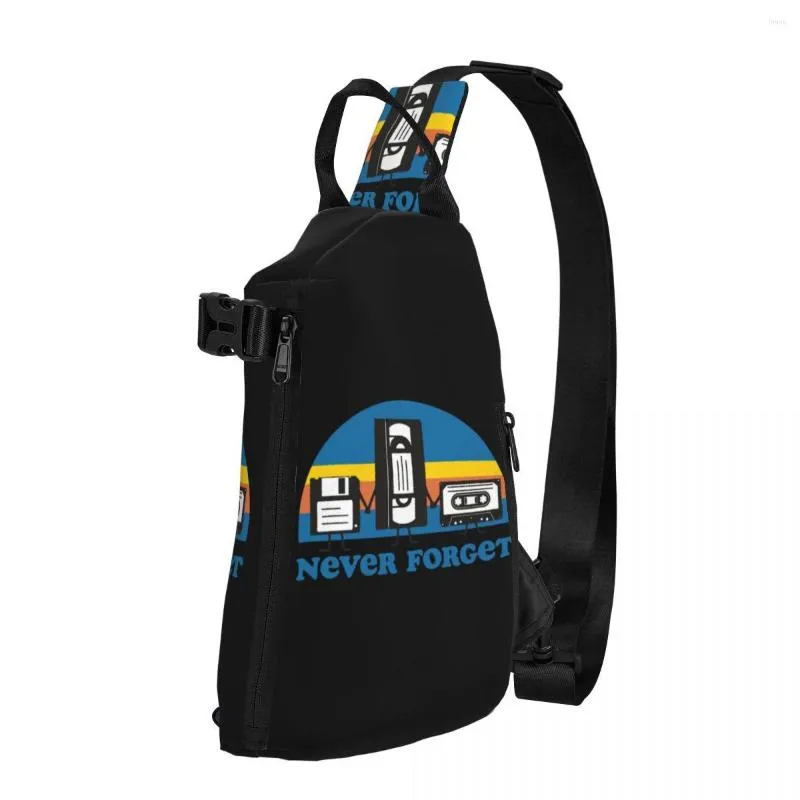 Backpack Pluto Never Forget Chest Bags Boy Reminder Memory Galaxy Print Shoulder Bag Leisure Phone Small Cycling Daily Sling