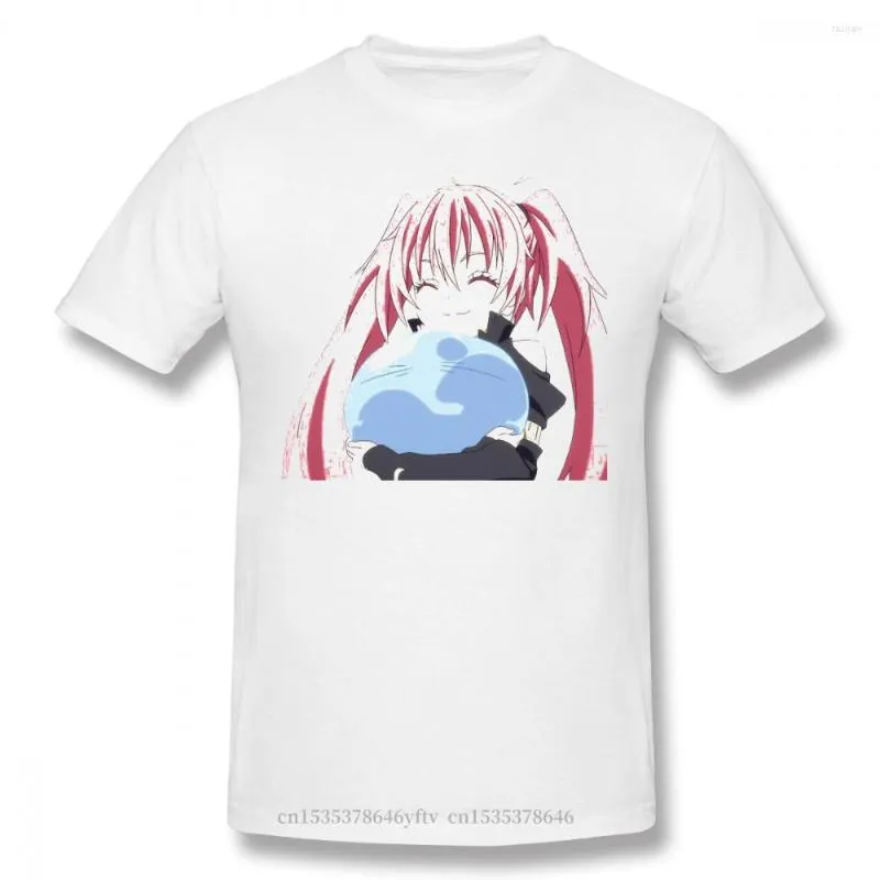 メンズTシャツかわいいプリントコットン面白いその時、私はスライムベルドーラアニメのテンソラファッションストリートウェアTシャツとして生まれ変わりました