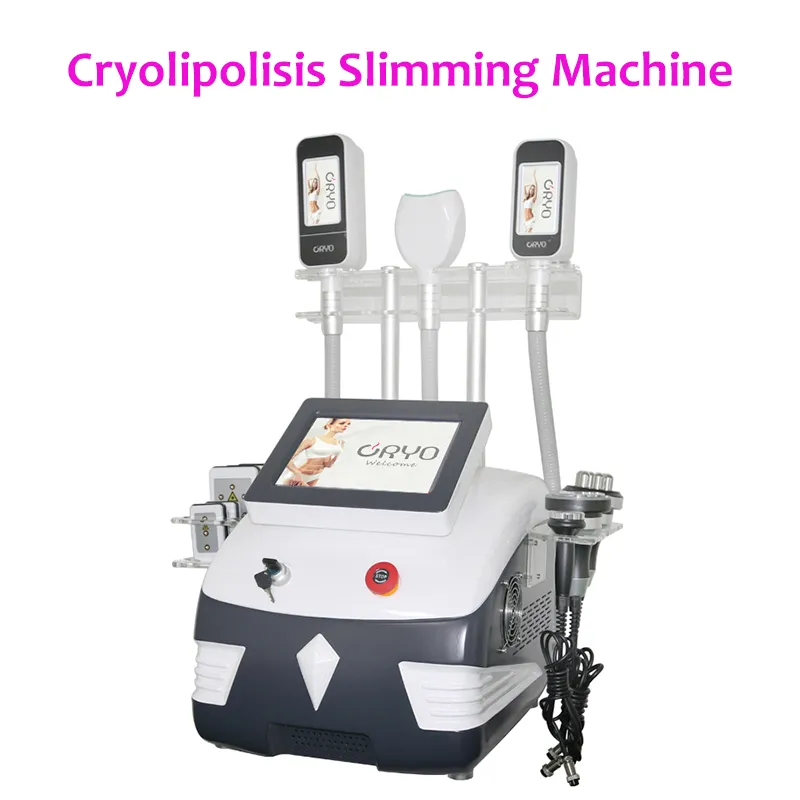 Cryolipolysis 360 Fat Freeze Machine Lipolaser Fat Reduction Cryotherapy Lipo Laser Ultrasonic Cavitation RF Slimming Beauty Machine