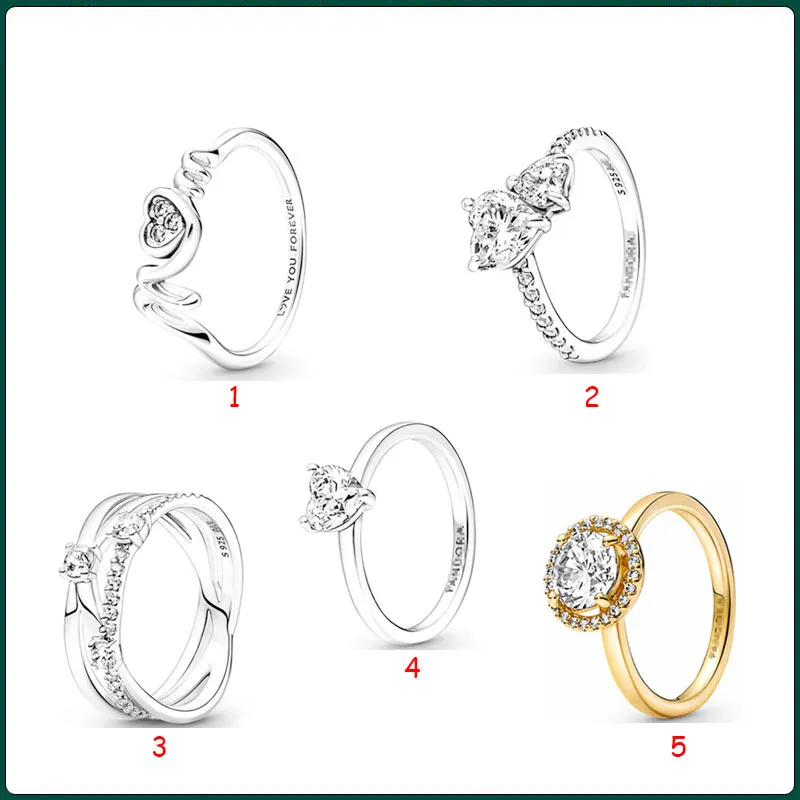 2023新しい人気S925スターリングシルバーマザーデイシリーズNew Love Love Love Mother Mom Ring Diy Pandora Gift Fashion Accessories無料配送