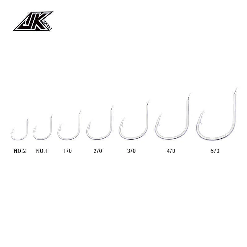 Fishing Hooks Pike Jigging Hooks Saltwater Size No.1 2 And 1/0 6/0 Slow  Pitch Fishhook Ocean Boat Fishing Accessories Barbed Jig Hook P230317 From  Mengyang10, $11.71