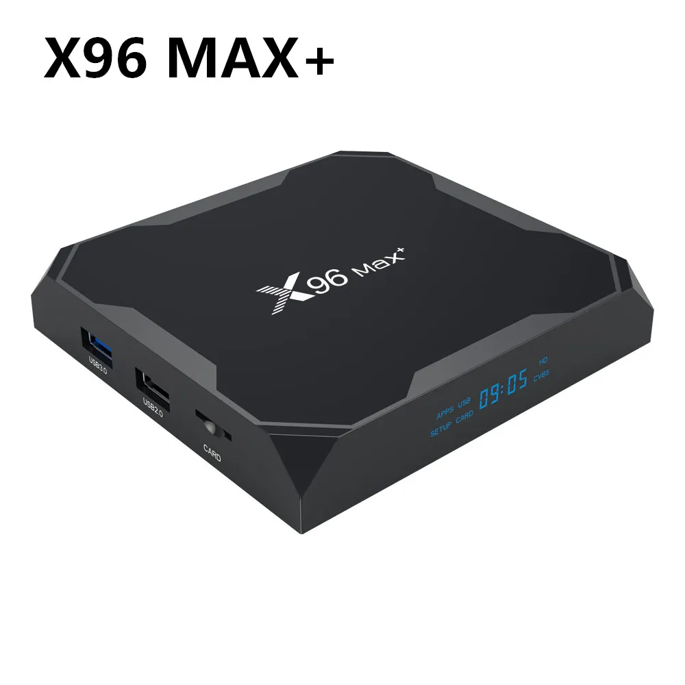 X96 Max plus Android9.0 tv box S905X3 DDR 4GB 32GB 64GB android con 2.4G 5G WIFI 1000M Lan Bluetooth 4.1 Lettore multimediale