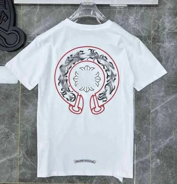 CH Classic Men's Heart Luxus T -Shirt Ch Brand Tops Tees Männer Frauen Sanskrit Brief Chromes Sweatshirts Kurzarm Hufeisendesigner 4mqicmqicmqic