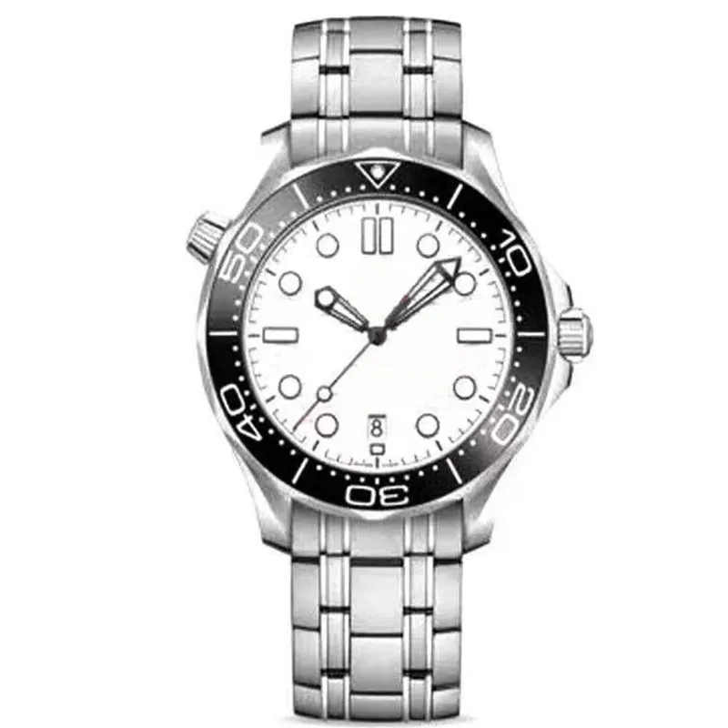 Omegas Omg Men Watch Top Hippocampus Series Mechanical Watch Stainless Steel Sport Multifunction Three Eye Automatic Wristwatch Wristwatches Timex