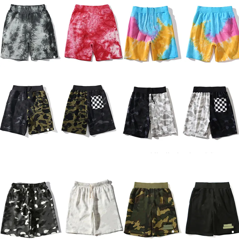 Designer Bathing Ape mass shorts masculinos do verão do verão de verão de camada de camuflagem Borno