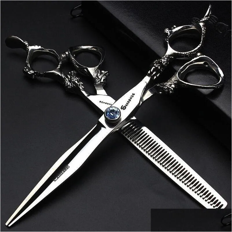 japan original 6.0 professional hairdressing scissors barber set hair cutting shears scissor haircut