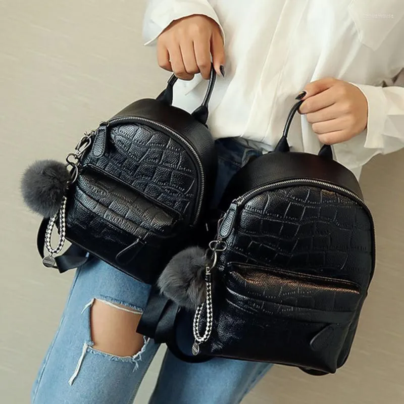 Sacs d'école en cuir PU Mini sacs à dos femmes mignon petit sac à dos femme blanc sac à dos noir pour adolescentes femme