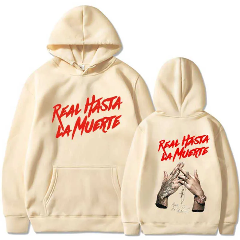 2023 New Men's Hoodies Sweatshirts 3X Hoodies Sweatshirts Anuel AA Printed Sweatshirt Coat Real Hasta La Muerte casual Tracksuit Costume Men Women Clothing Anime