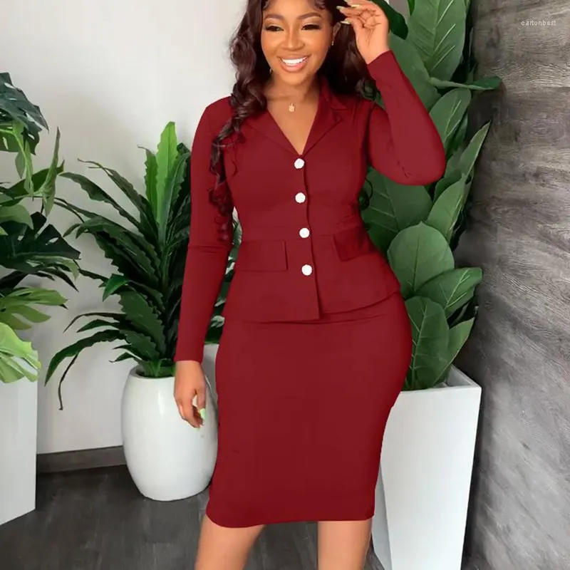 Womens pencil top skirt and blazer