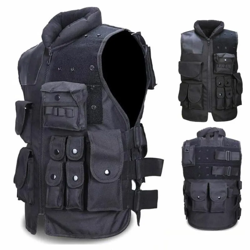 Jaktjackor Taktiskt molle 11 Tillbehör Pack Paintball Vest Combat Militär Modulär säkerhet Män fältjacka Vuxen Kidshunting JA