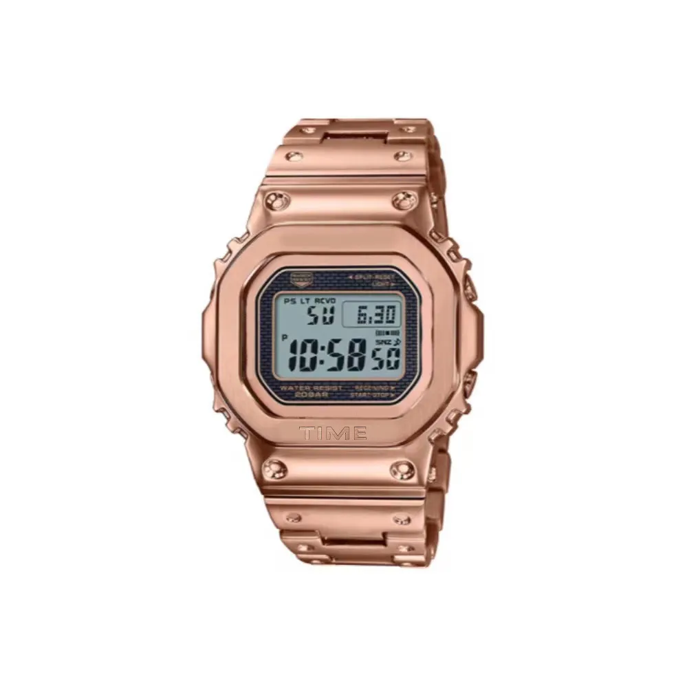 Sport horloge herenreizen horloge multifunctionele timing roségouden band diep waterdicht