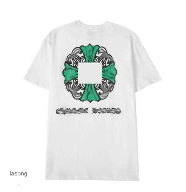 Klassisches Herren-Herz-Luxus-T-Shirt CH-Marke Tops T-Shirts Männer Frauen Sanskrit-Buchstabe Chromes Sweatshirts Kurzarm Hufeisen Designer Coupledj8ws7ul
