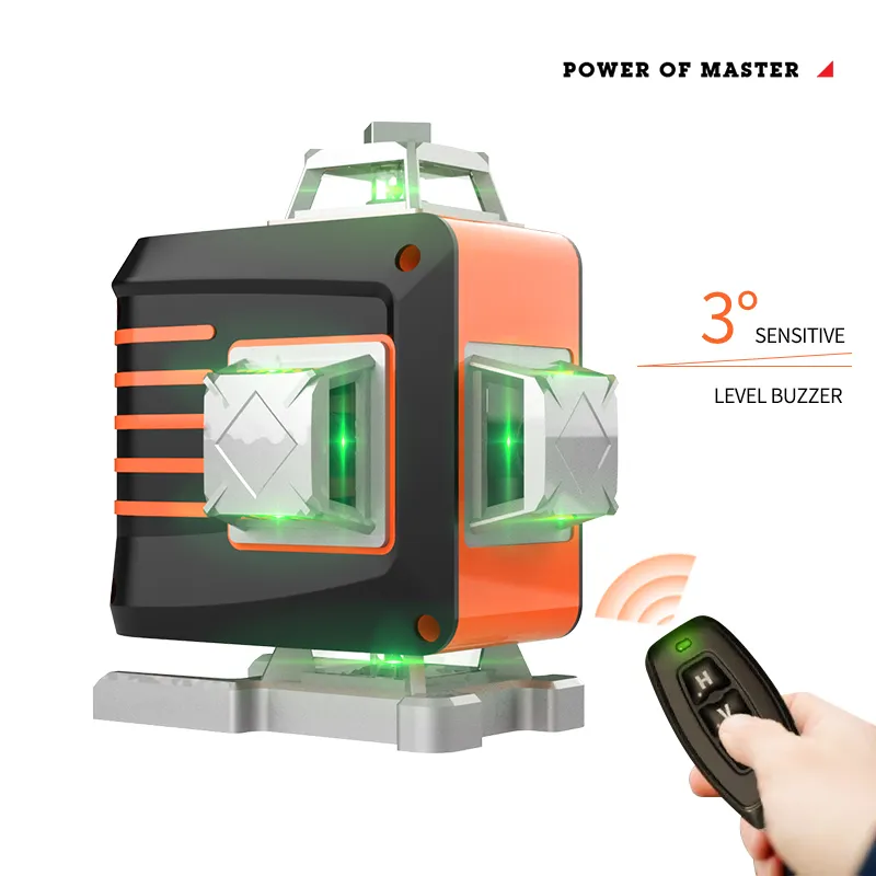 Niveau laser vert 3D 360 laser de ligne autonivelant extérieur