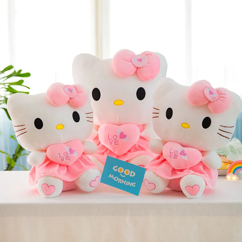 Wholesale and retail 25-30cm new cuddle cat plush toy cute angel cat doll throw pillow girls birthday holiday gift