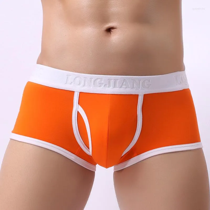 Underpants Brand Men Boxer Underwear Sexy Penis Hole Male Panties High Quality Cotton Boxershorts Man Ropa Interior Hombre