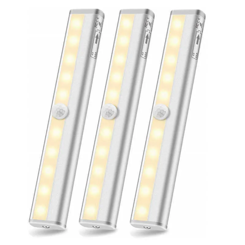 LED -strips LED Bewegingssensor Lichtkast Wandlamp Stijst stripstaaf Licht onder kast Keuken Garderobe Emergency Night Lighting P230315