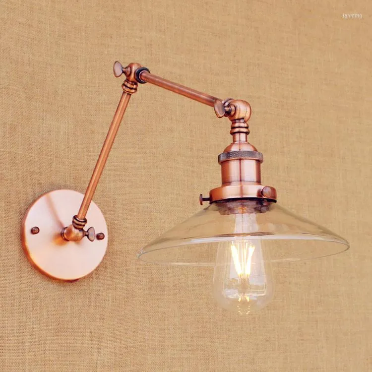 Wall Lamp Sconces Loft retro vintage lichten armaturen verstelbare swing lange armlicht Edison industriële appliques murales