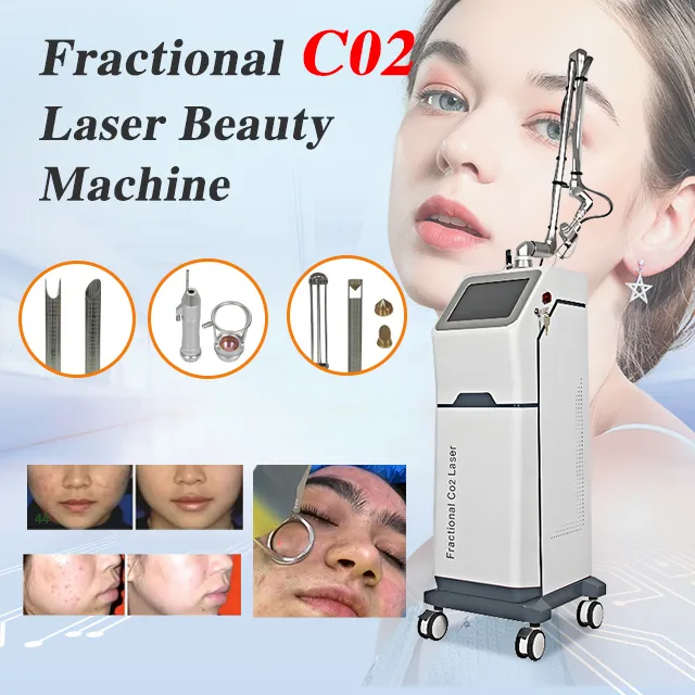 CO2 fractionele laser machine professionele huidverstrakking acne litteken verwijdering 10600nm golflengte
