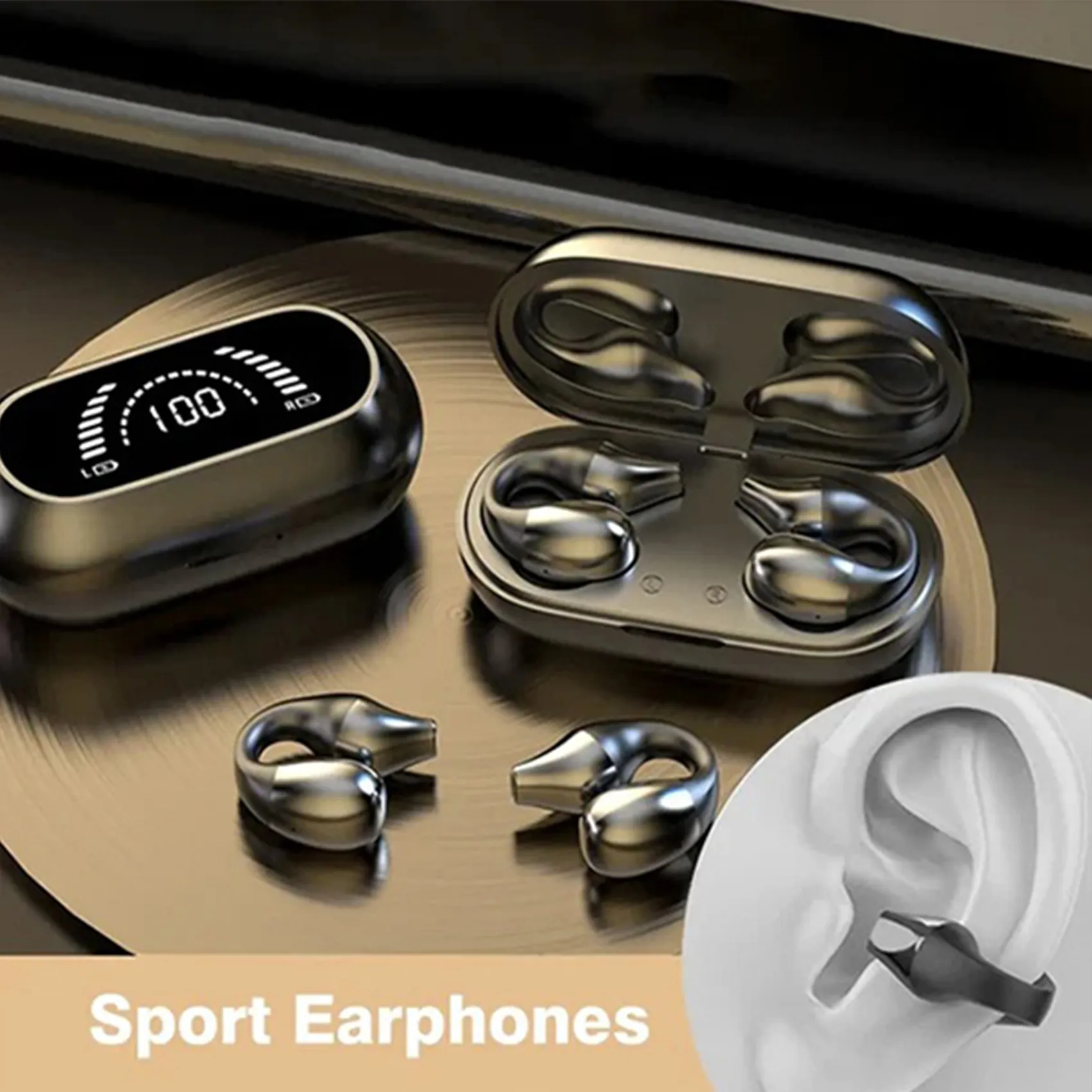 Auriculares S03 TWS, miniauriculares inalámbricos con Bluetooth, auriculares de música en la oreja, auriculares ligeros con estuche de carga de llamada de micrófono