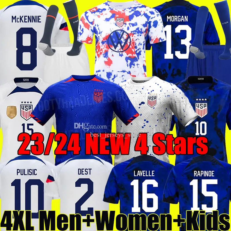4 sterren vrouwen 2023 pulisic usas voetbalshirts