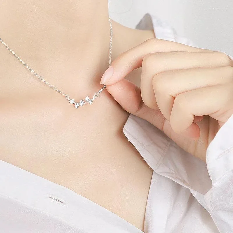 Hänge halsband koreanska silverfärg ginkgo biloba bladhalsband för kvinnor retro enkel charm flicka bröllop smycken krage