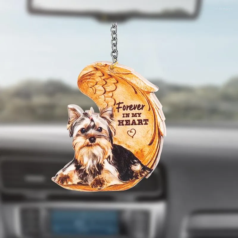 Car Rear View Mirror Decoration, Funny Car Mirror Dog Pendant