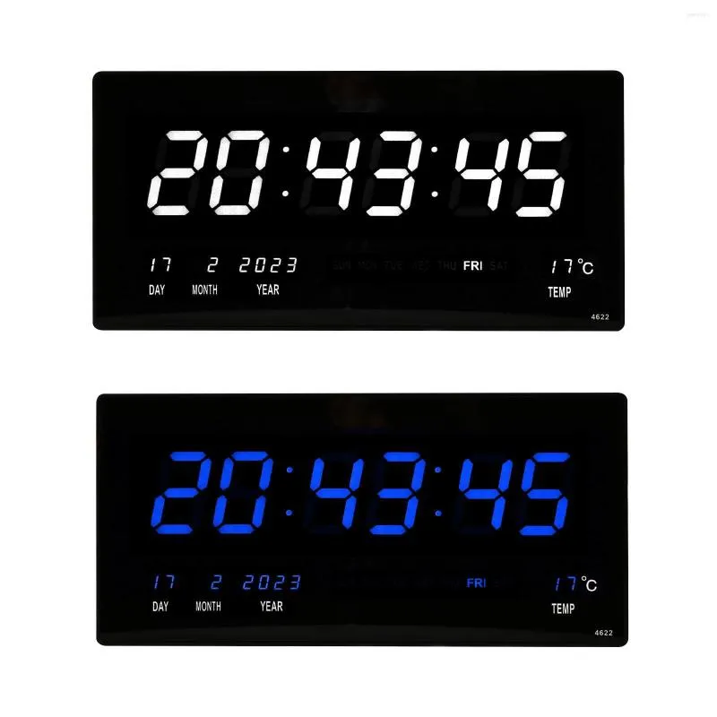 Zegary ścienne prostokąt cyfrowy zegar USB biurko temperaturowe w/ kalendarz do sklepu biuro studiów el el