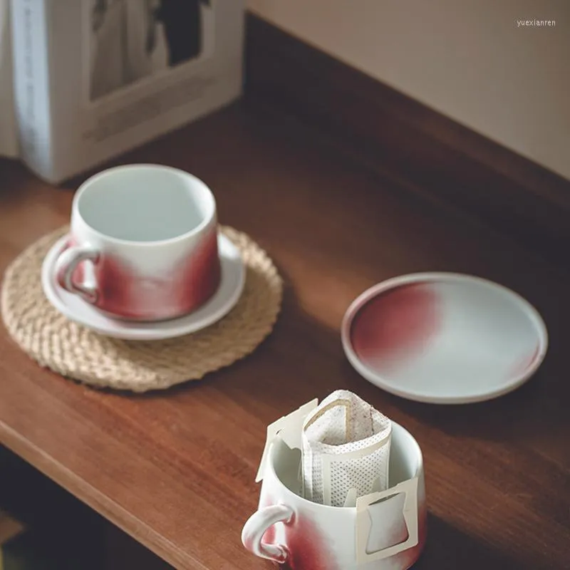 أكواب الصحون اليابانية الخاصة فنجان القهوة الجميل الخاص