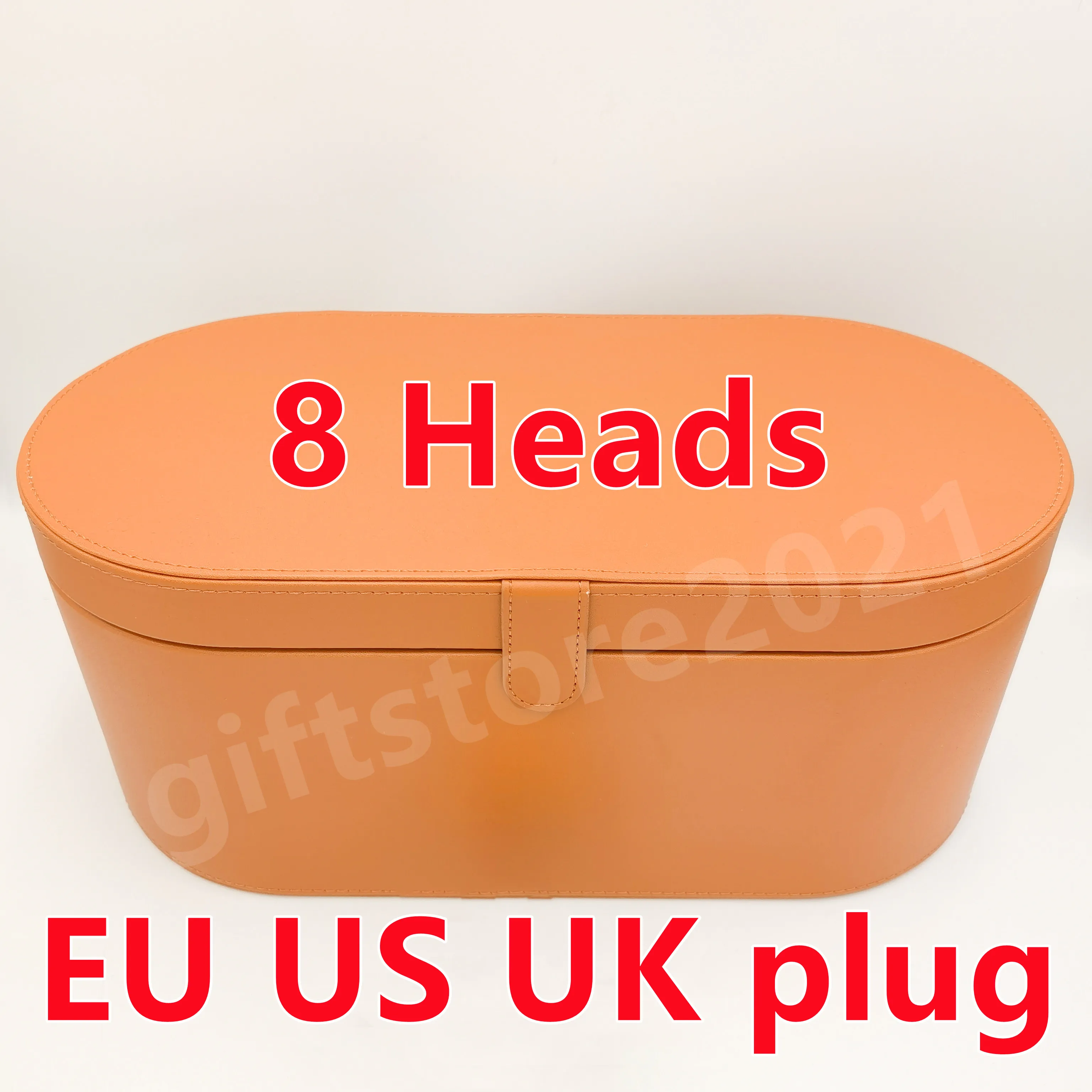 8 Köpfe Lockenstab mit Geschenkbox EU/UK/US-Stecker für HS01 Multifunktions-Styler Automatischer Lockenstab Normales Haar Versiegelte Verpackung