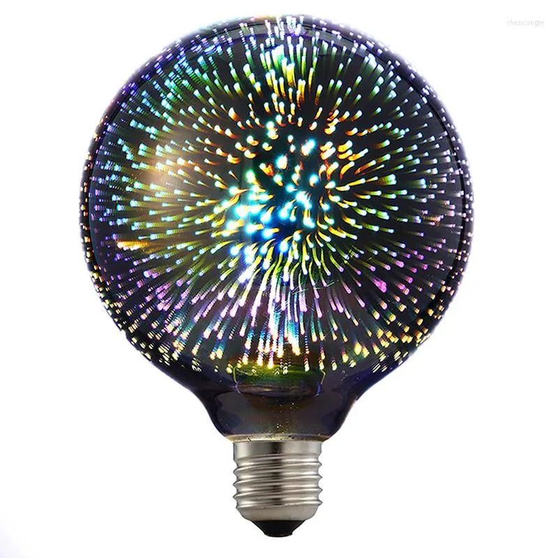 LED電球G95エジソンスター花火ナイトライトカラフルなボンビラガラスランパラアンプルクリスマスパーティーホーム装飾