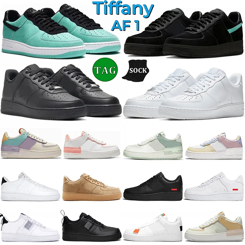 2023 New 1 running shoes for men women Triple White Low Utility Black Blue Tropical Twist Shadow Triple White Black mens trainers outdoor sports sneakers women