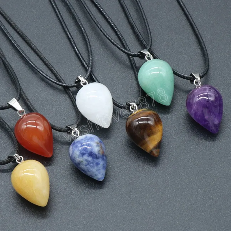 Кристаллы для натурального камня розовые Quartz Agate Amethyst Charms длинные веревки.