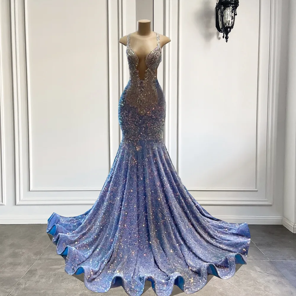 Diamond mermaid prom dress top