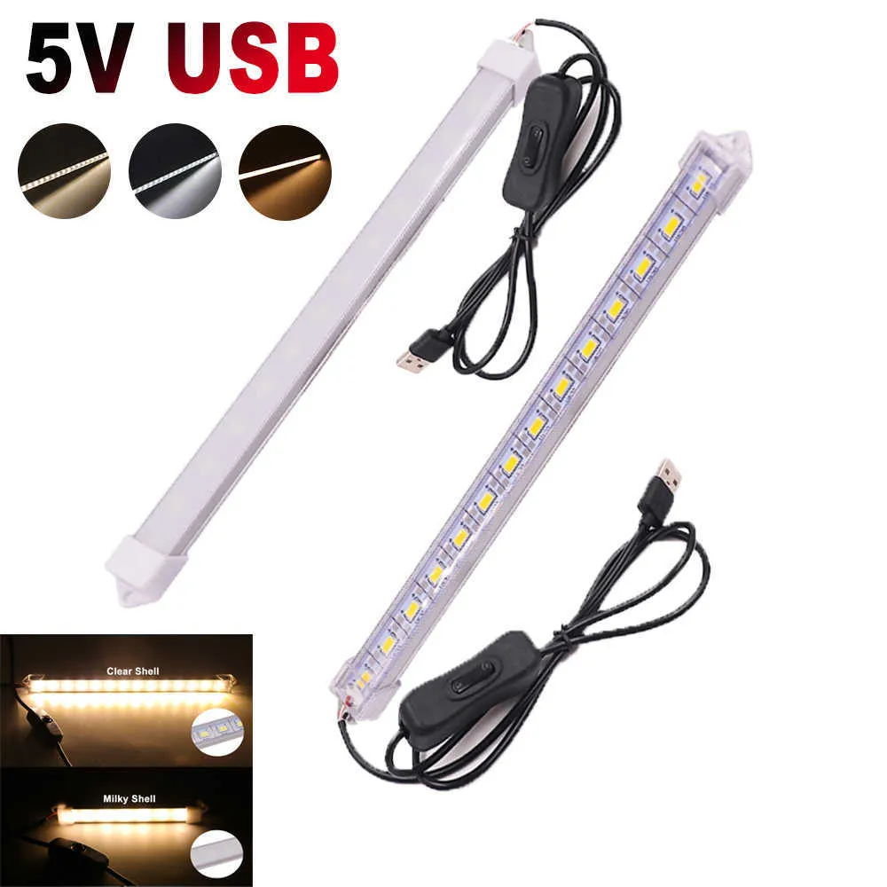 Paski LED LED Light 5V zasilane USB SMD 5630 Sztywne paski światło 10 cm 20 cm 35 cm 40 cm 50 cm ciepło/naturalny/chłodny biały pod szafką światło P230315