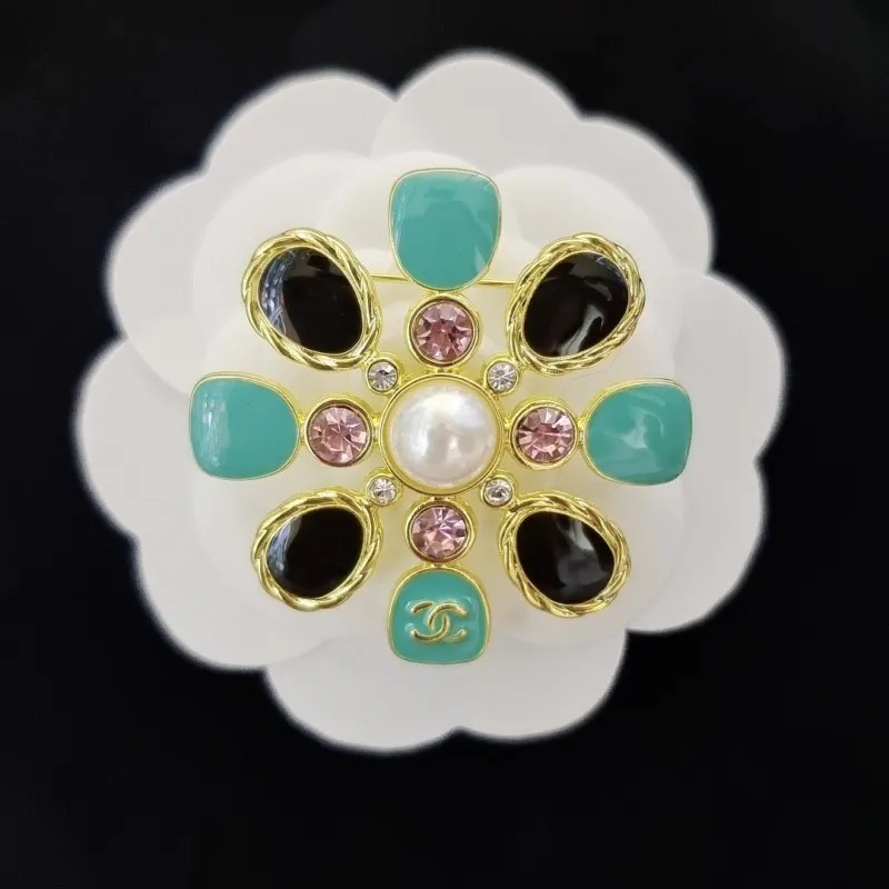 Broche broche bijoux femme broches designer broche épinglettes perle broches noddy badge cjeweler hommes accessoires bohème femmes plaqué or 18 carats en gros