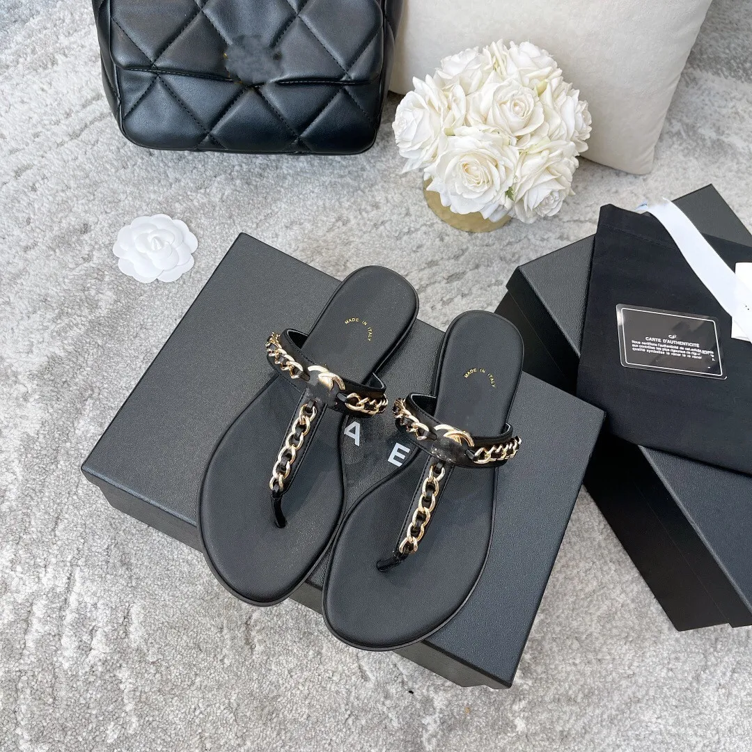 Paris Brands Sandali da donna estate fondo morbido moda Scarpe versatili donna 2023 New Luxury designer scivolo in gomma Infradito sandali piatti canale G