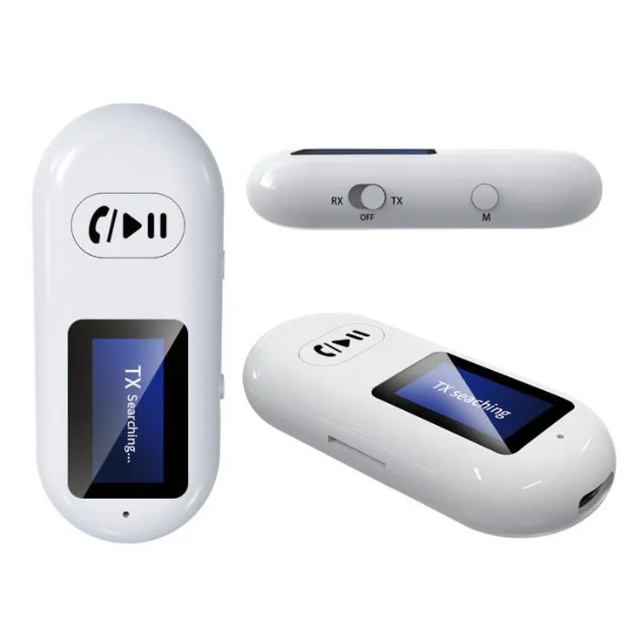 Transmissor Bluetooth GR05 2 em 1 para carro sem fio mãos-livres Chamada Receptor de áudio Cartão MP3 Player Música