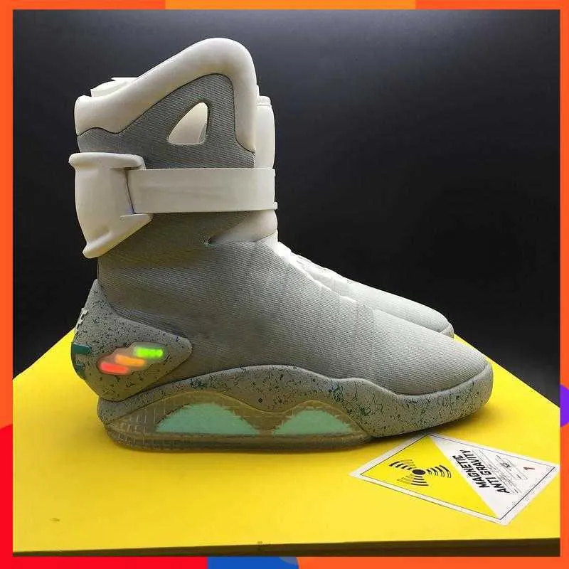 HOT 2023 TOP Back To The Future Basketball Shoes Marty Mcfly Grey