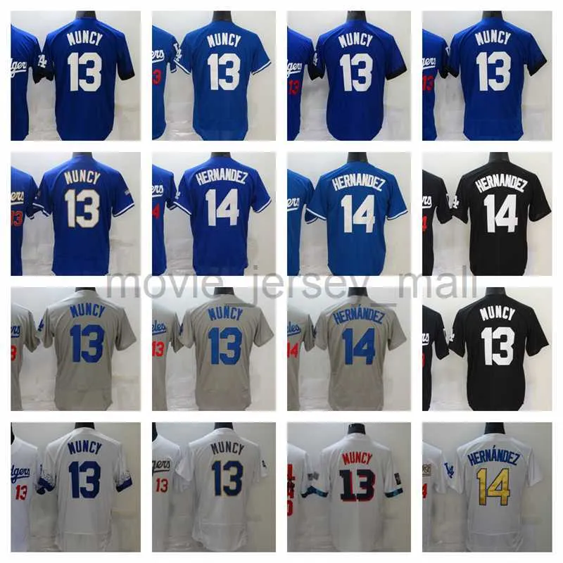 14 Enrique Hernandez 야구 저지 14 Enrique Hernandez 16 Will Smith Stitched Jerseys 남성 여성 청소년 크기 S-xxxl