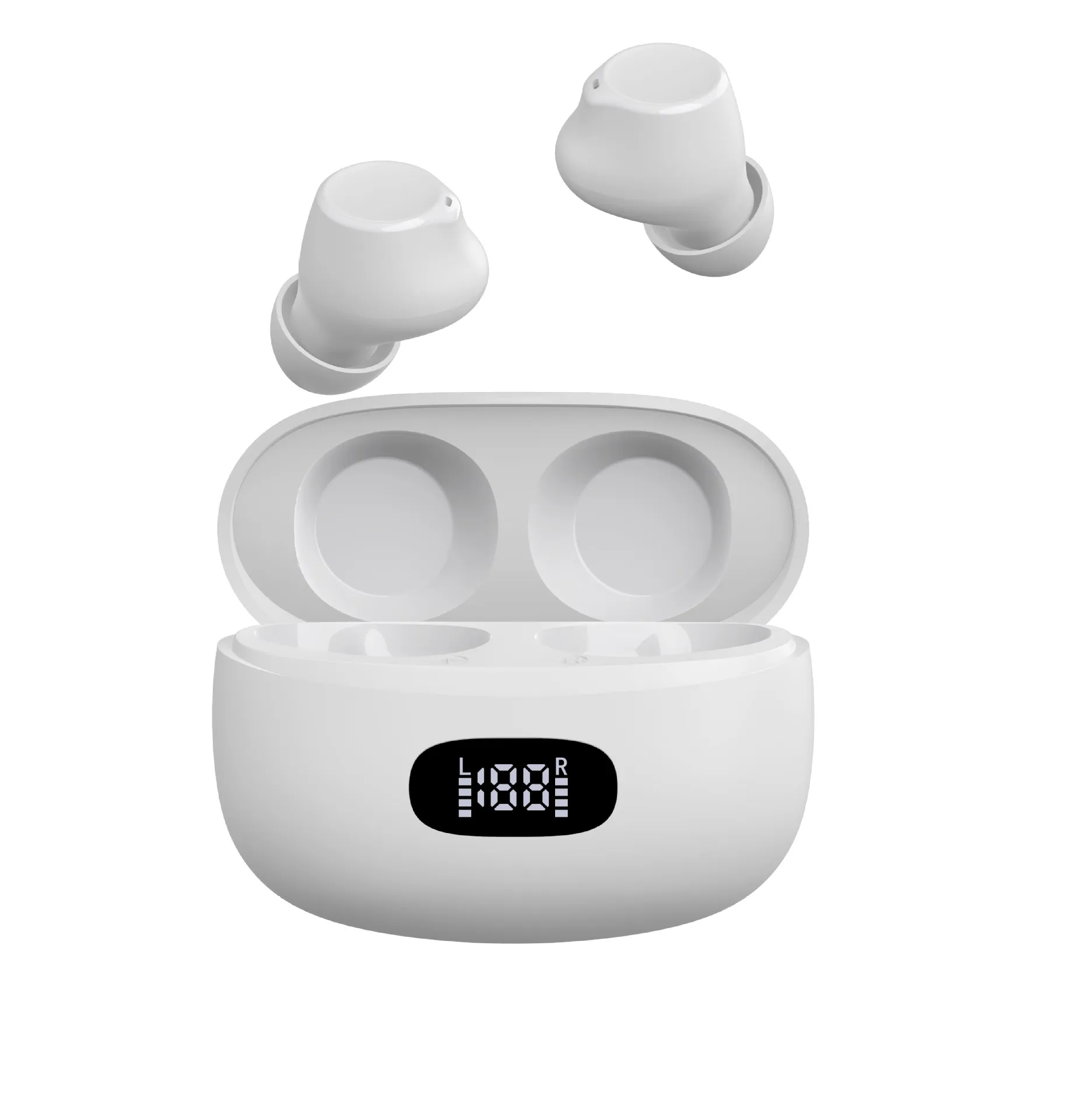 Mini fones de ouvido esportivos sem fio Touch Bluetooth 5.2 Exibição digital de fone de ouvido de grande capacidade de grande capacidade para a bateria Lifephones Music Music Earbuds SJ102 SX08