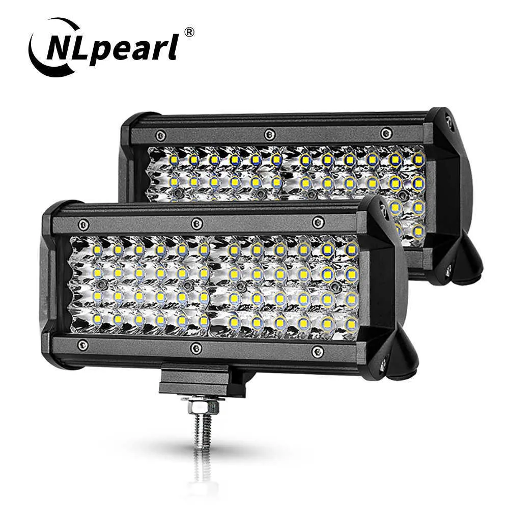 LED Strips NLPearl 4 "7" 72W 144W LED FOG LICHT VOOR AUTO SUV TRUCK 4X4 ATV Spotlight Flood Beam Led Work Light Bar Off Road Driving Fog Lamp P230315