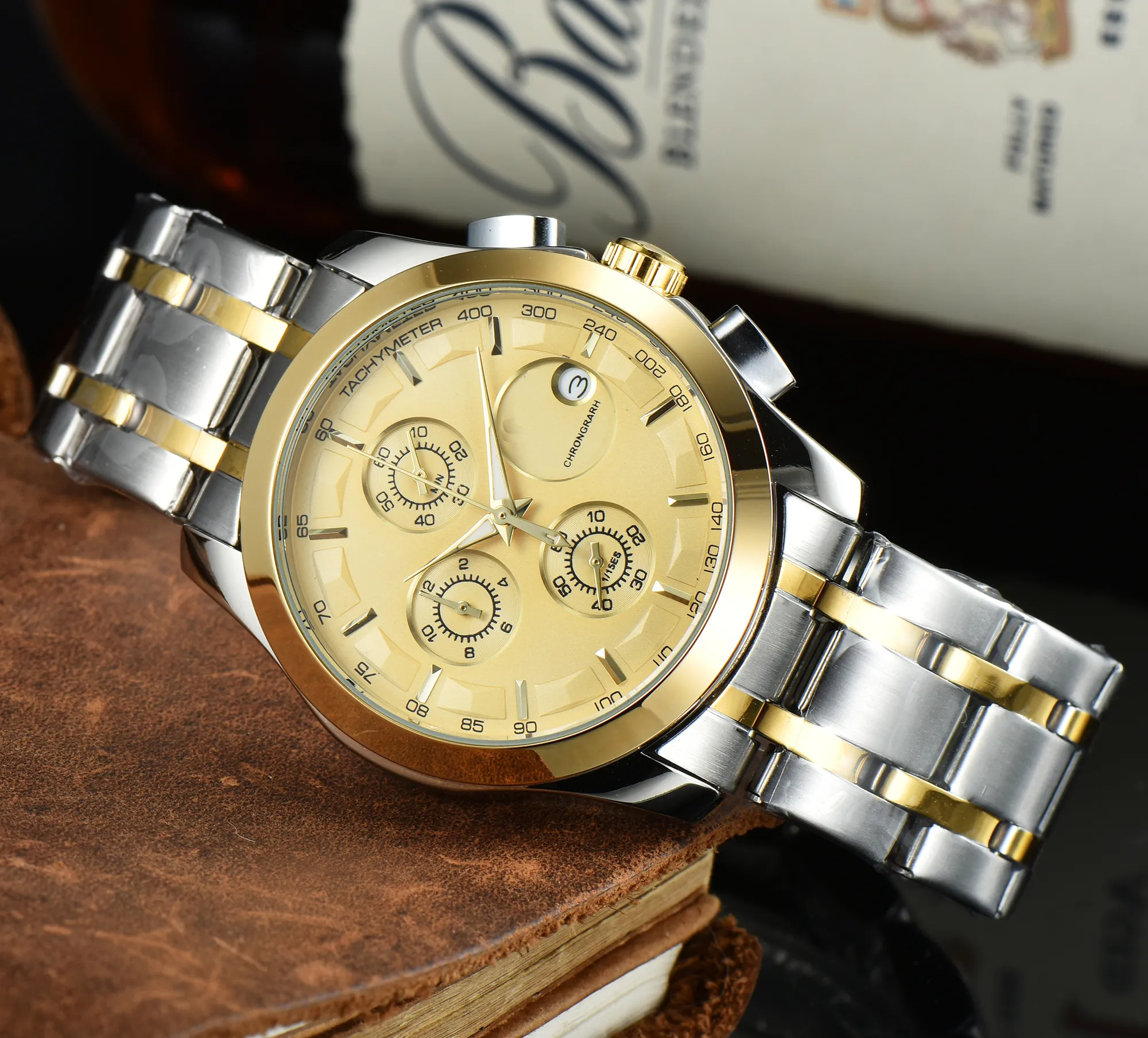 2023 nouvelle marque originale affaires hommes TISSOTSWHD 185346 montre classique boîtier rond montre à quartz montre-bracelet horloge recommandée a2