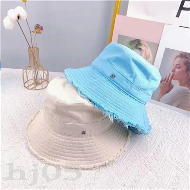 Söt tjej hink hatt multicolor vacker designer cap mode accessoarer sommar strand sol förhindra casquette bomull foder canvas lyx hattar för män pj027 c23