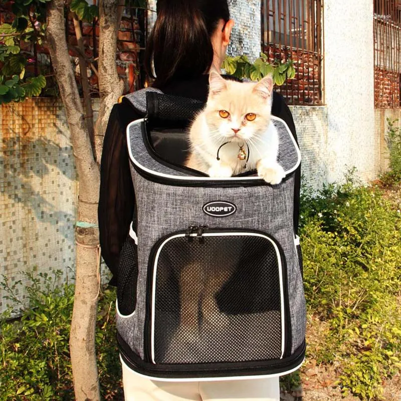 Hundbilstol täcker väska andningsbar ryggsäck stor kapacitet kattvalp som bär husdjur bärbara bärbara utomhusresor