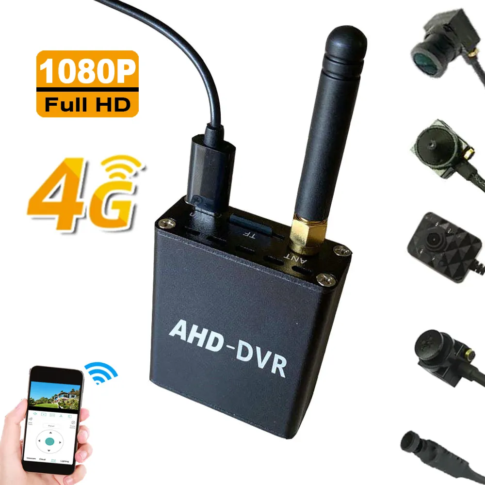Kamery IP 4G SIM bezprzewodowy monitorowanie DVR Mini System Voice Sieć zdalna 1080p AHD HD szeroki kąt Nocny wizję 230320