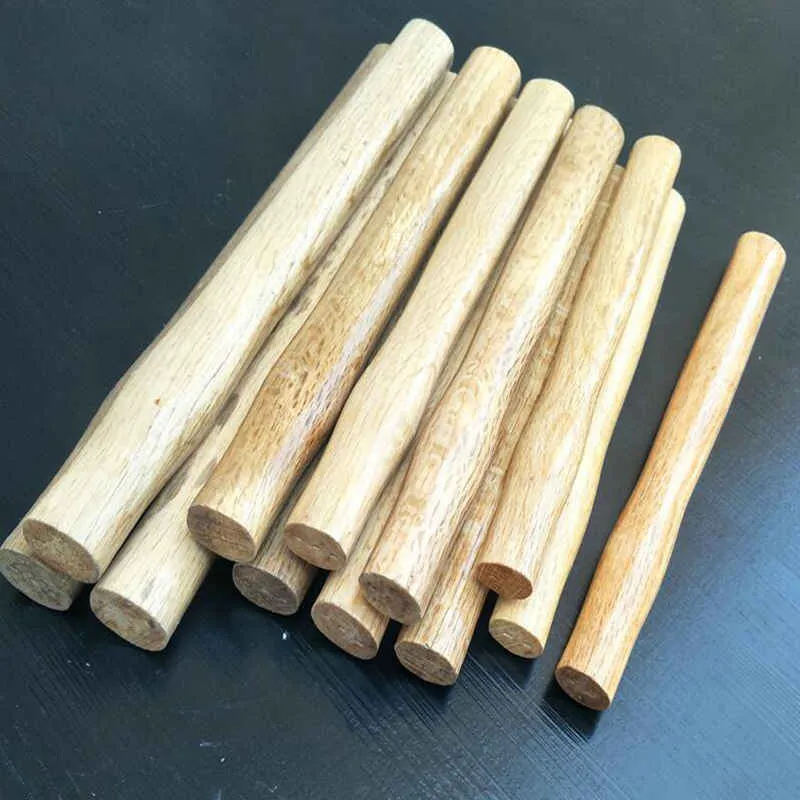 5Pcs 1/1.5/2/2,5 P Holz Hammer Griff Runde Kopf Klaue Hammer Griffe Anti-slip Lackiert Oberfläche reparatur Hammer Werkzeug