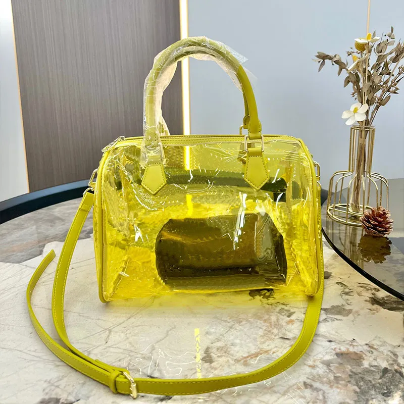 Borsa a cuscino in gelatina Borsa a mano da donna Borsa a mano in corno di manzo Laohua Totes in rilievo Lettere di moda Stampa rotonda con stella Chiusura con cerniera hardware con mini custodia con cerniera