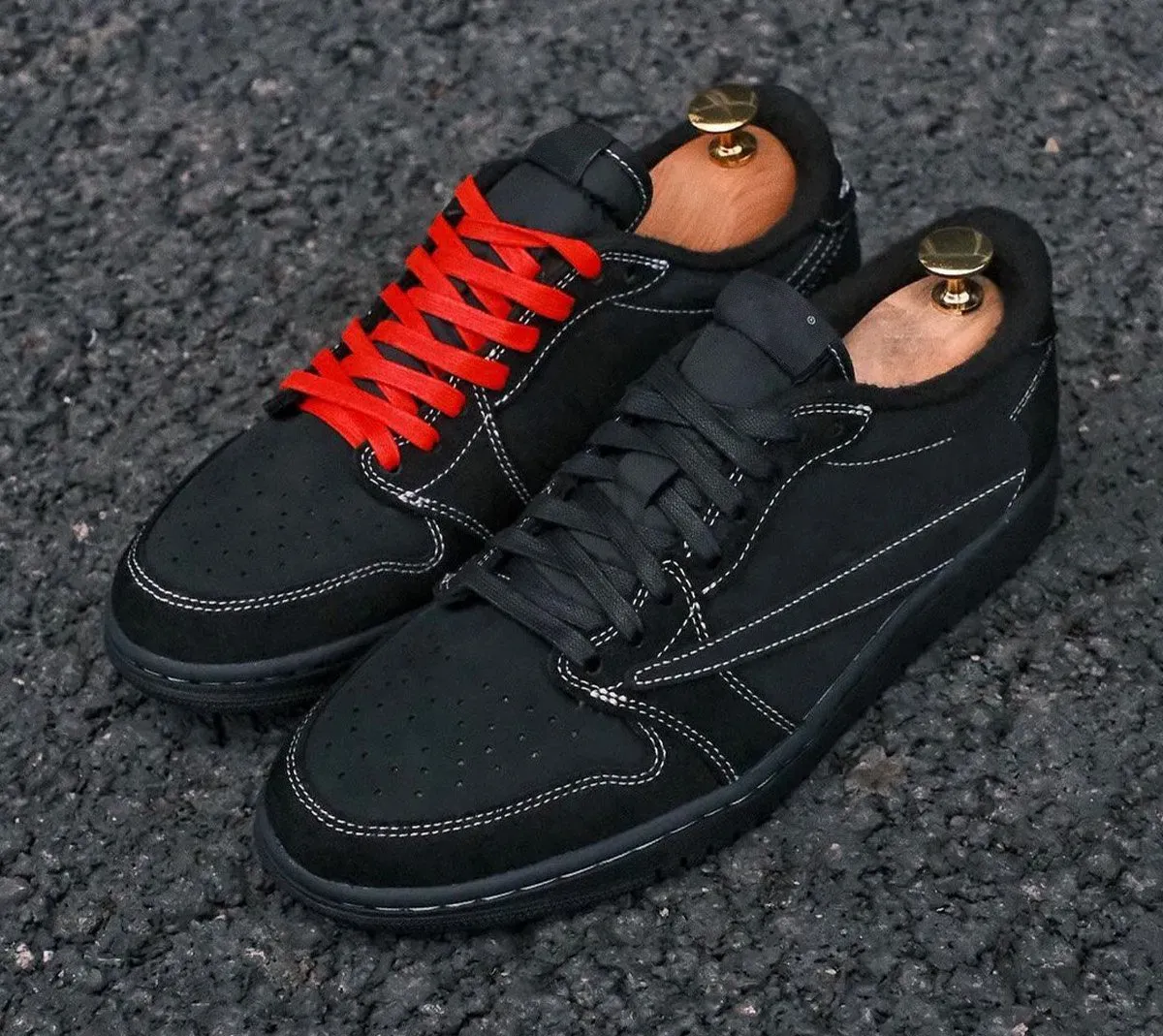 2023Travis Scotts x 1 Low Casual Shoes Black Phantom Basketball DM7866-001 Authentic Cactus Jack Men Sports Sneaker Outdoor Trainers With Original Box 2022